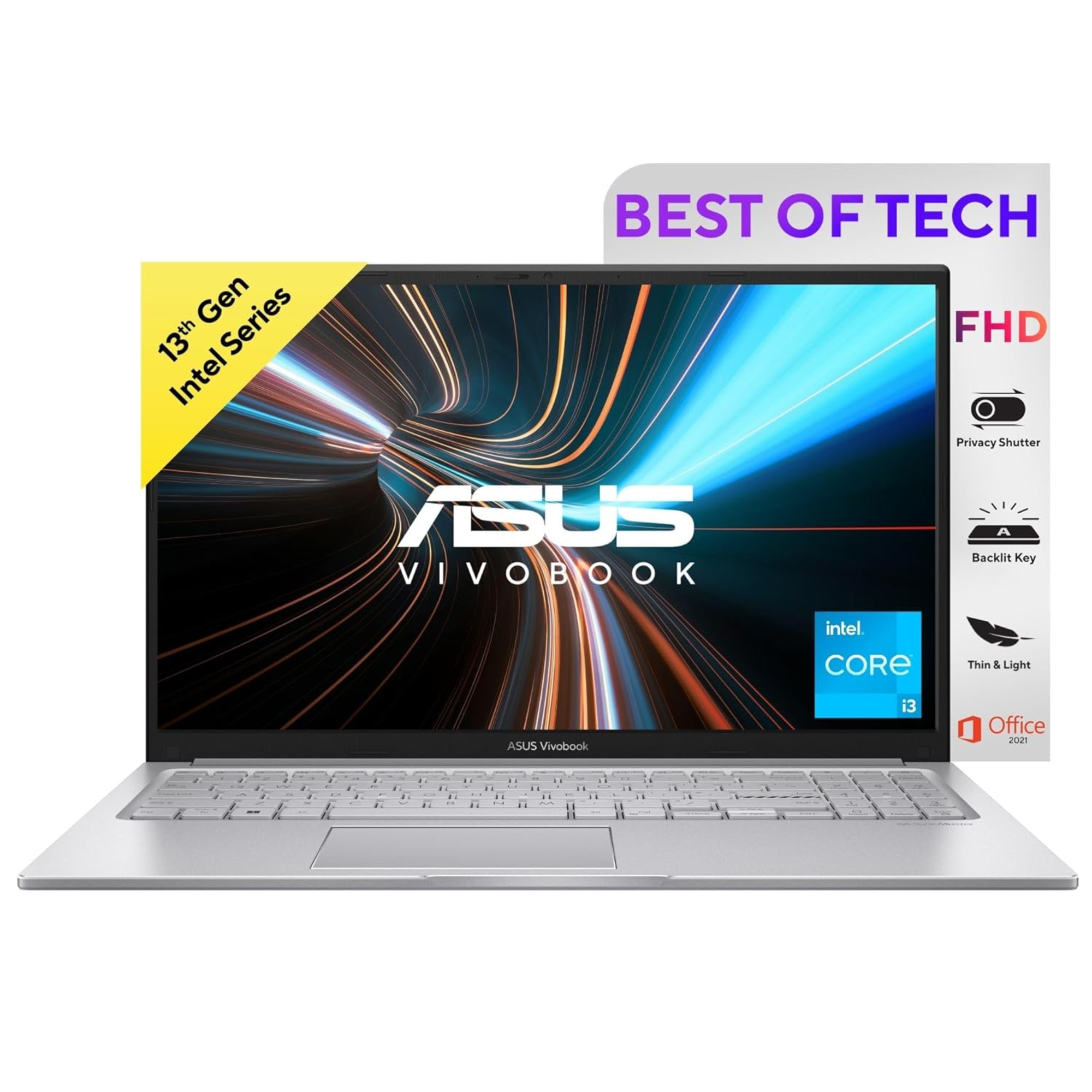 ASUS Vivobook 15, Intel Core i3-1315U 13th Gen, 15...